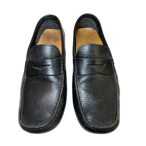 Cole Haan‎ Men 10 1/2  Howland Penny Loafer Black Tumbled Driving Shoe Comfort
